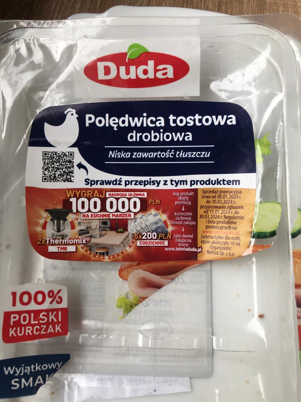 Zdjęcia - Polędwica tostowa drobiowa Duda