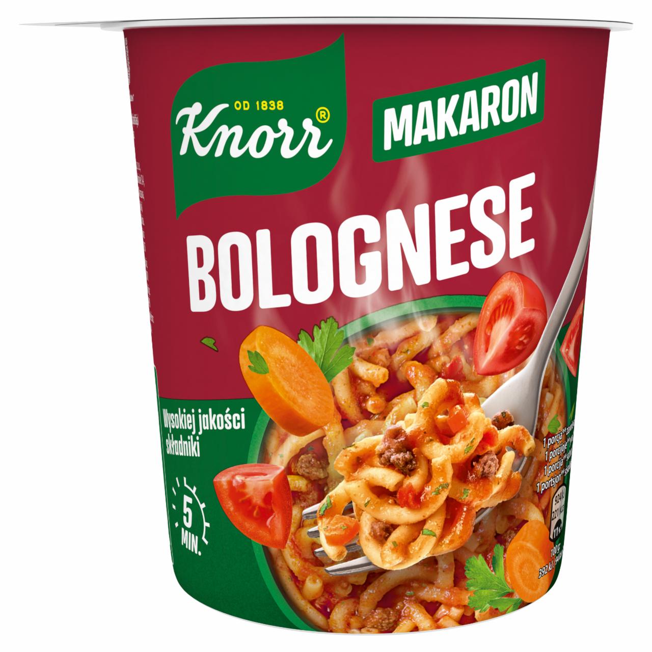 Zdjęcia - Knorr Makaron bolognese 60 g