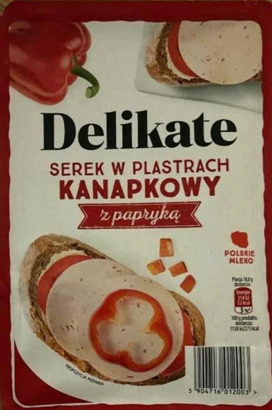 Zdjęcia - Serek w Plastrach Kanapkowy z Papryka Delikate