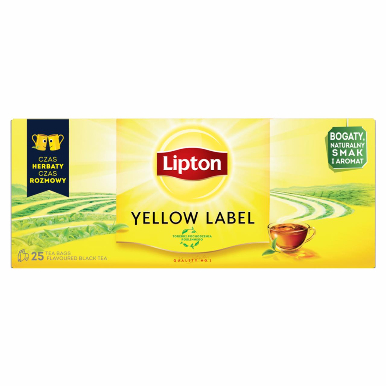 Zdjęcia - Lipton Yellow Label Herbata 25 torebek