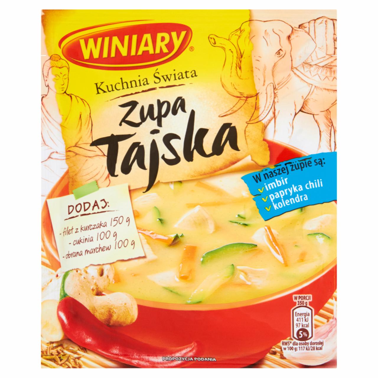 Zdjęcia - Winiary Kuchnia Świata Zupa tajska 48 g