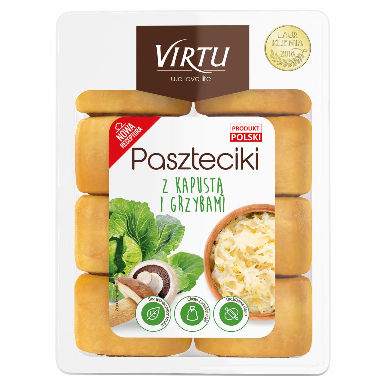 Zdjęcia - Paszteciki z kapustą i grzybami 250 g Virtu