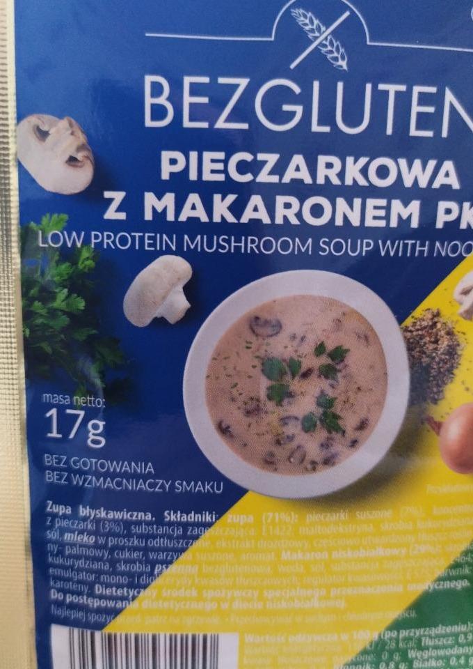 Zdjęcia - Pieczarkowa z makaronem PKU Bezgluten