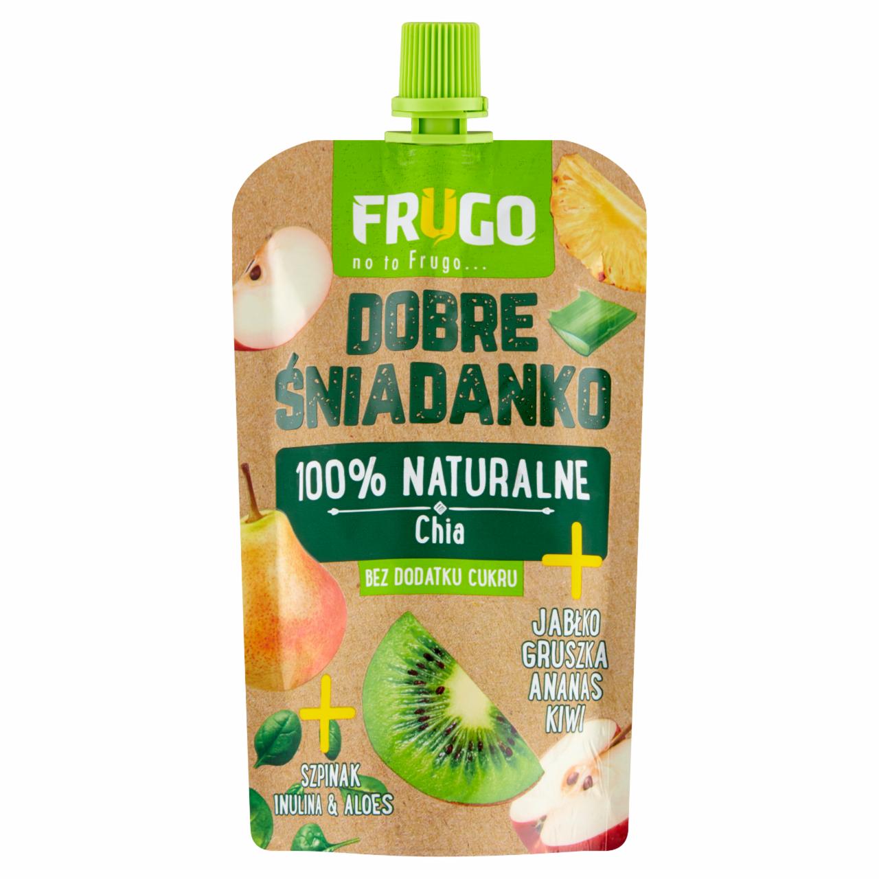 Zdjęcia - Frugo Dobre śniadanko Napój owocowo-warzywny chia + jabłko gruszka ananas kiwi 90 ml