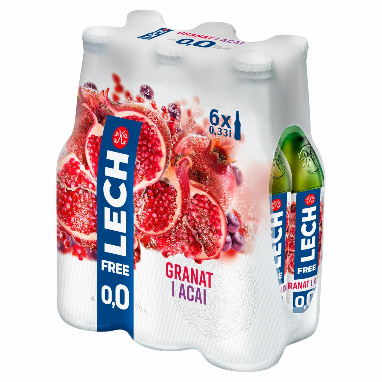 Zdjęcia - Lech Free Piwo bezalkoholowe granat i acai 6 x 0,33 l