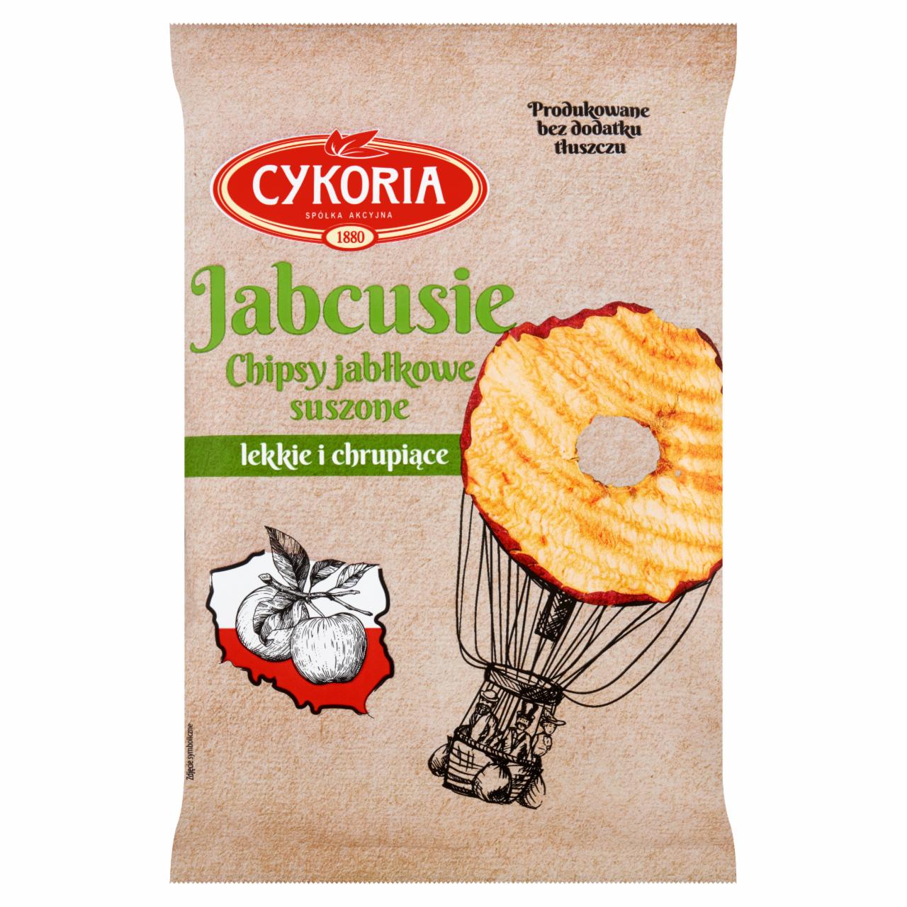 Zdjęcia - Cykoria Jabcusie Chipsy jabłkowe suszone 40 g