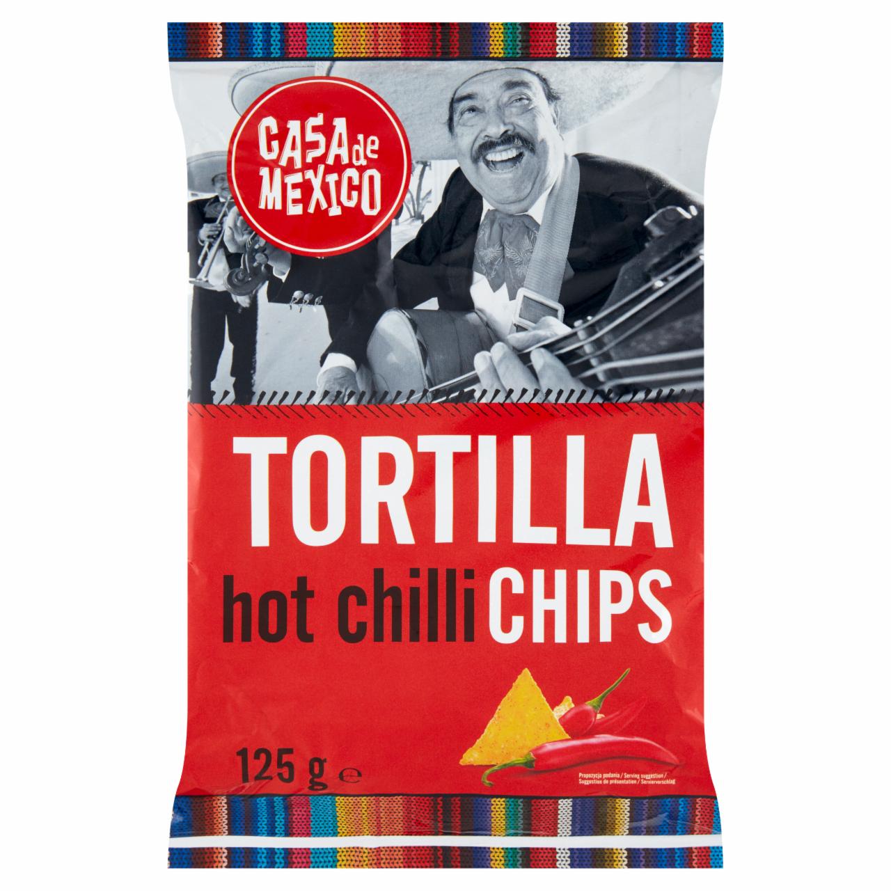 Zdjęcia - Tortilla Chipsy kukurydziane o smaku chili 125 g Casa de Mexico