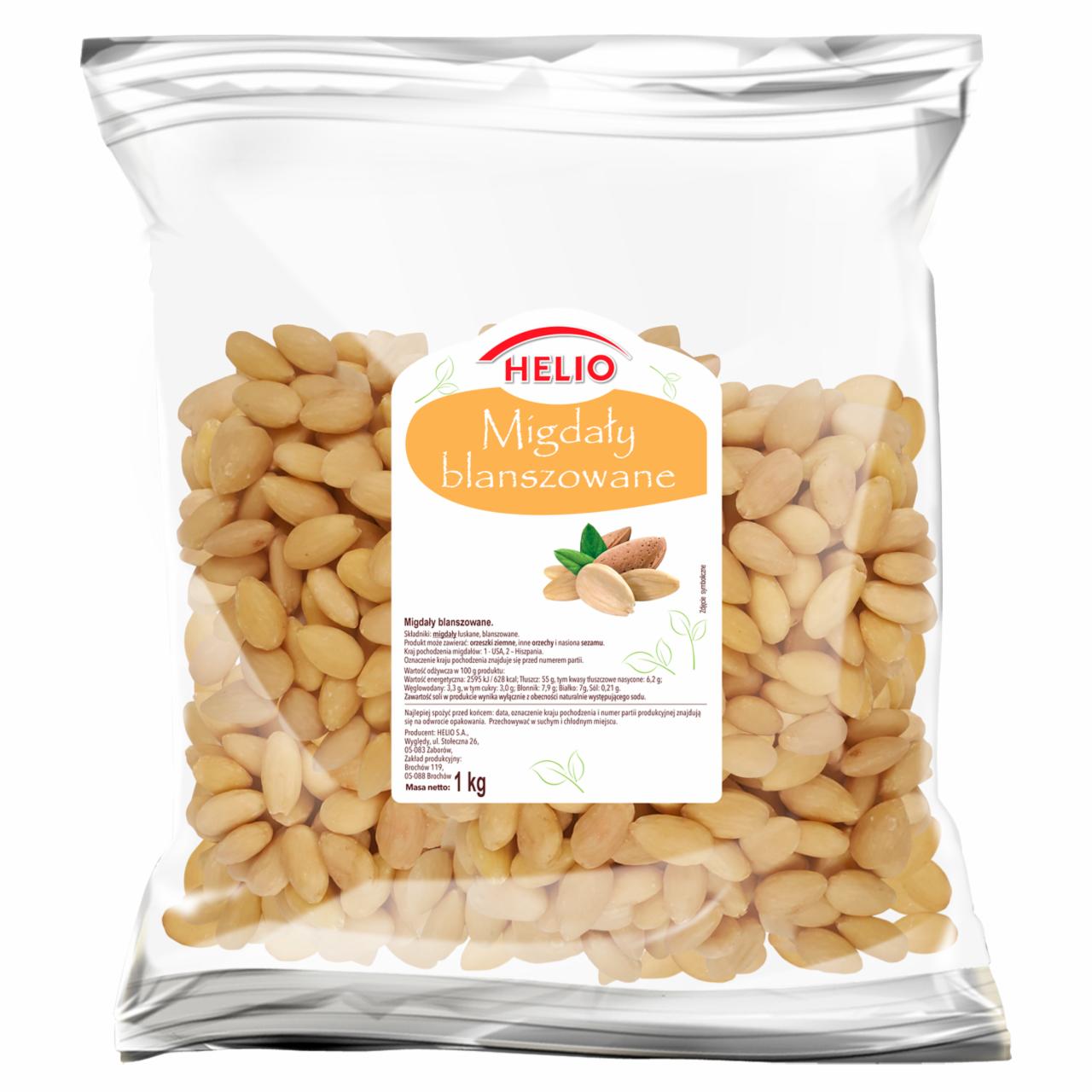 Zdjęcia - Helio Migdały blanszowane 1 kg