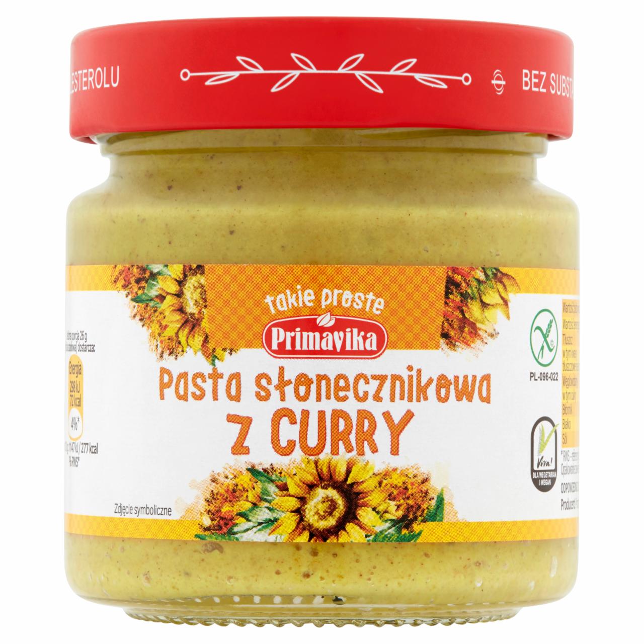 Zdjęcia - Primavika Pasta słonecznikowa z curry 160 g