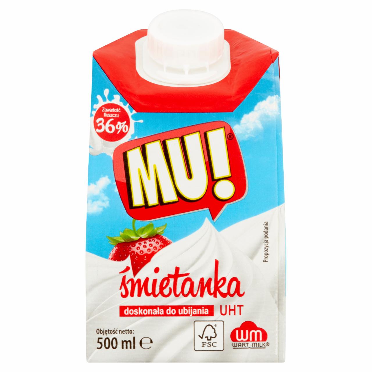 Zdjęcia - Mu! Śmietanka UHT 36% 500 ml