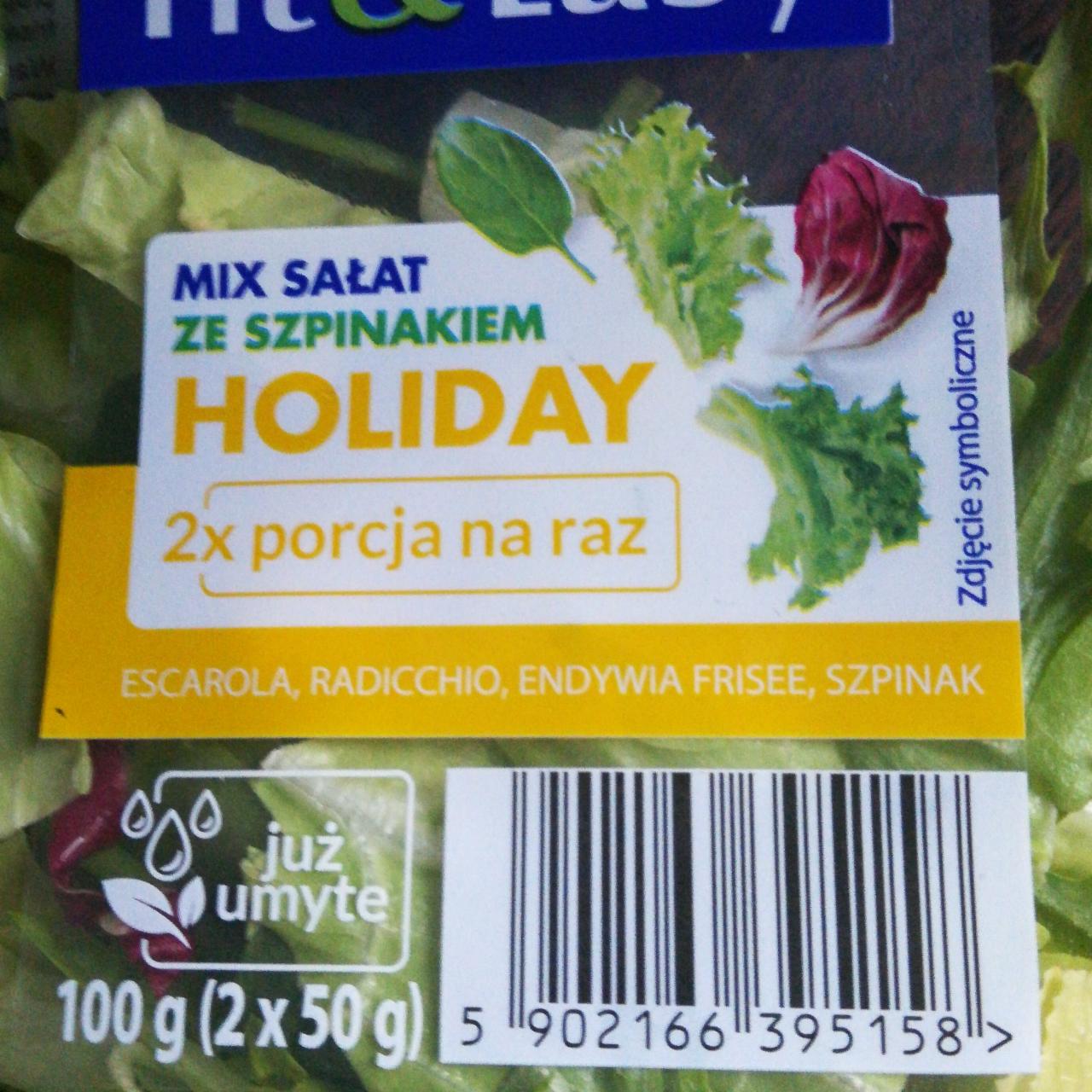 Zdjęcia - Mix sałat że szpinakiem Holiday