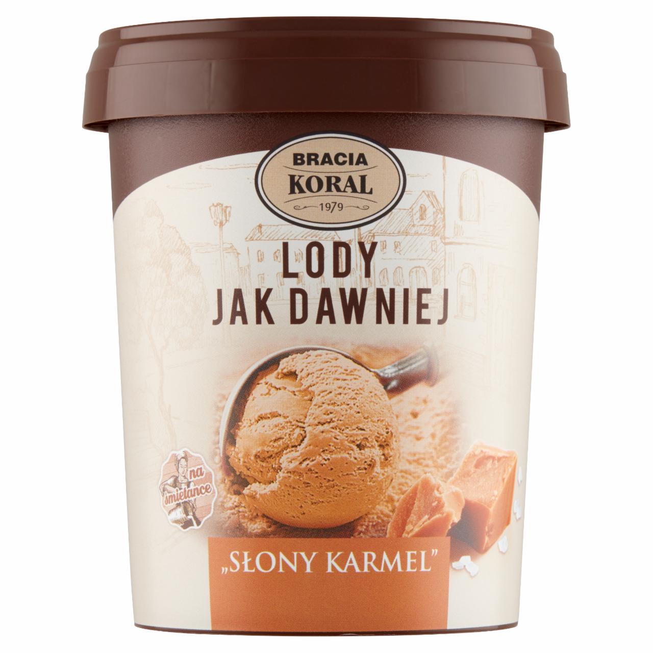 Zdjęcia - Bracia Koral Lody jak dawniej Lody słony karmel 450 ml