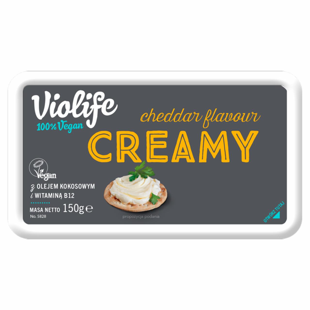 Zdjęcia - Violife Produkt na bazie oleju kokosowego o smaku cheddar kremowy 150 g