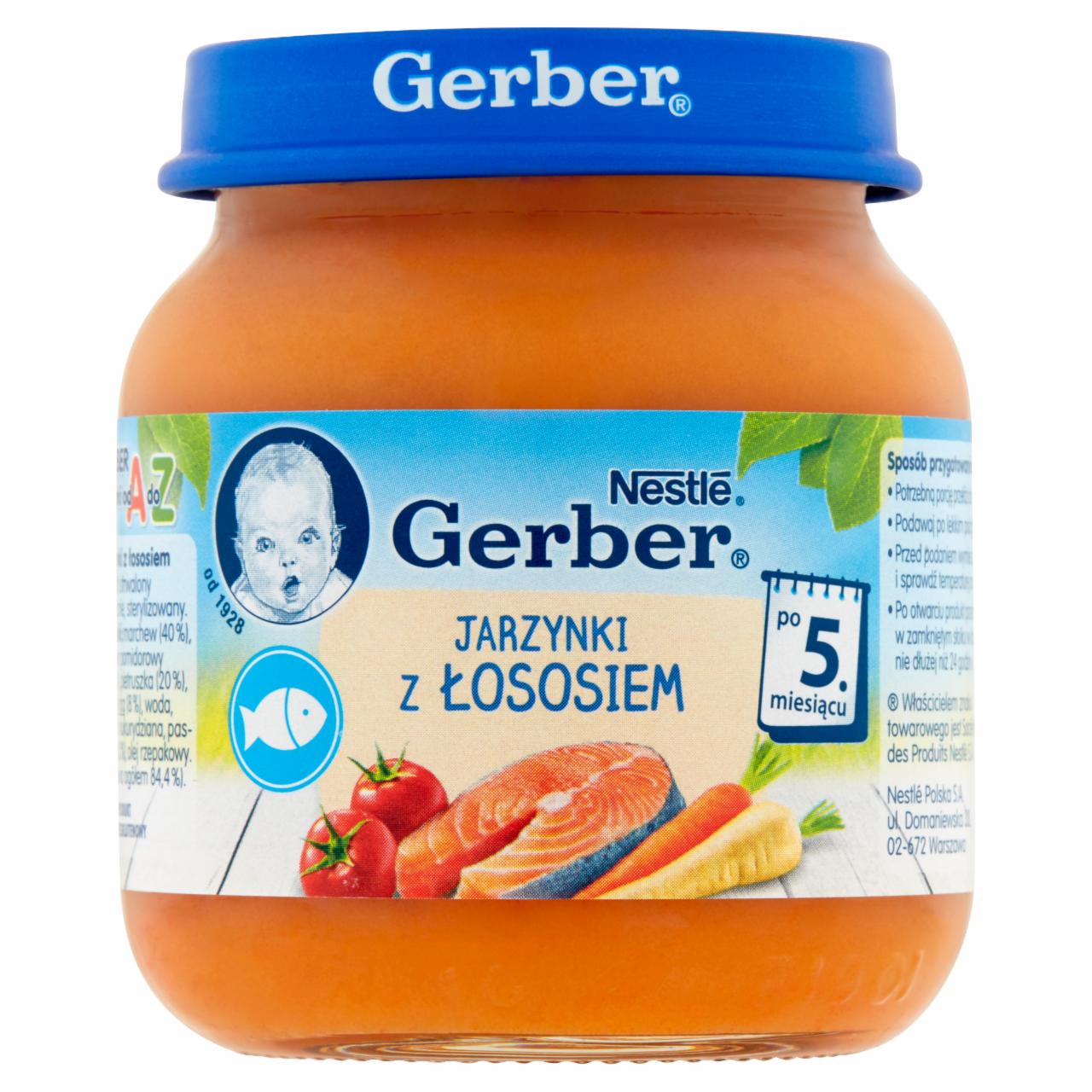 Zdjęcia - Gerber Jarzynki z łososiem dla niemowląt po 5. miesiącu 125 g