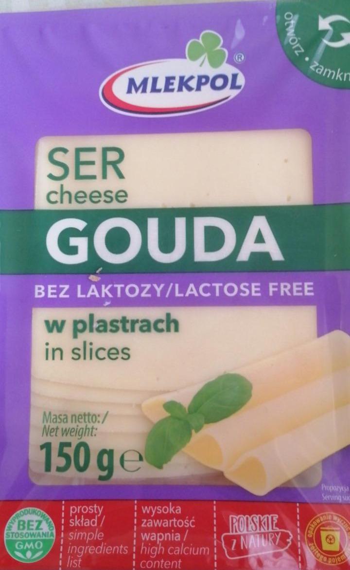 Zdjęcia - Mlekpol Bez laktozy Ser Gouda w plastrach 150 g