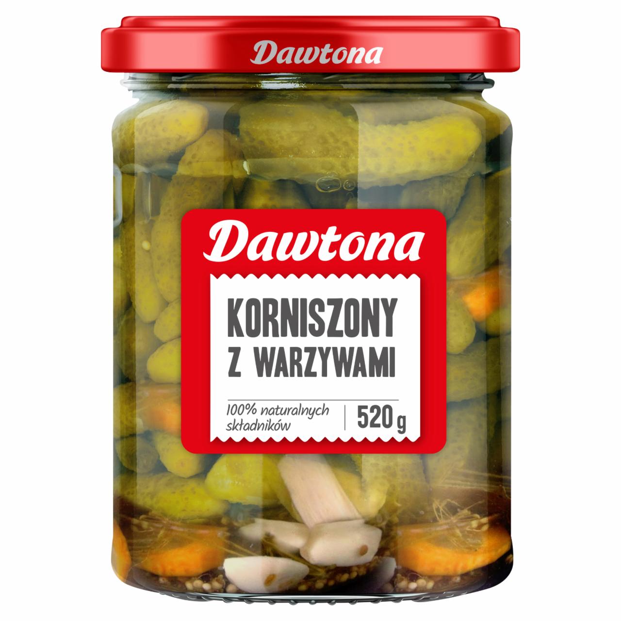 Zdjęcia - Dawtona Korniszony z warzywami 520 g