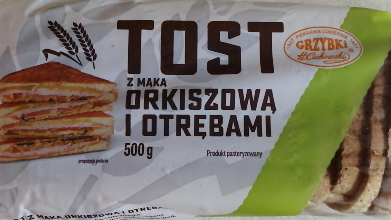 Zdjęcia - Chleb tostowy z mąką orkiszową i otrębami grzybki