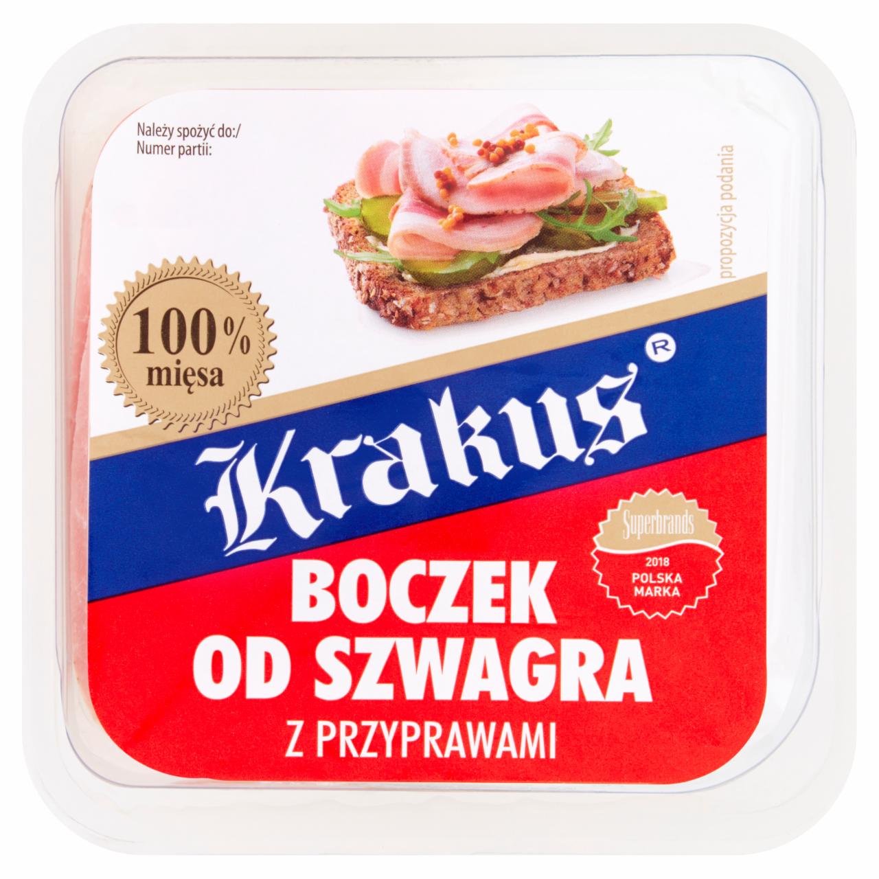 Zdjęcia - Krakus Boczek od szwagra z przyprawami 100 g