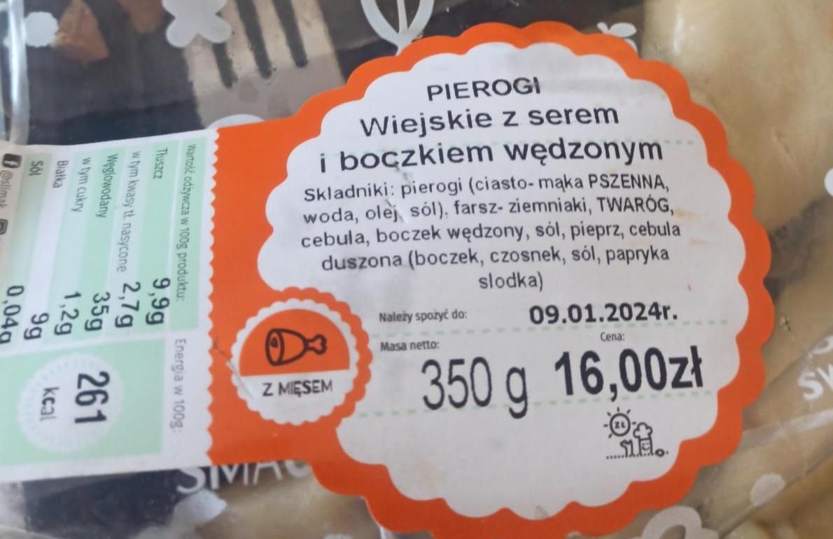 Zdjęcia - Pierogi wiejskie z serem i boczkiem wędzonym Ślimak