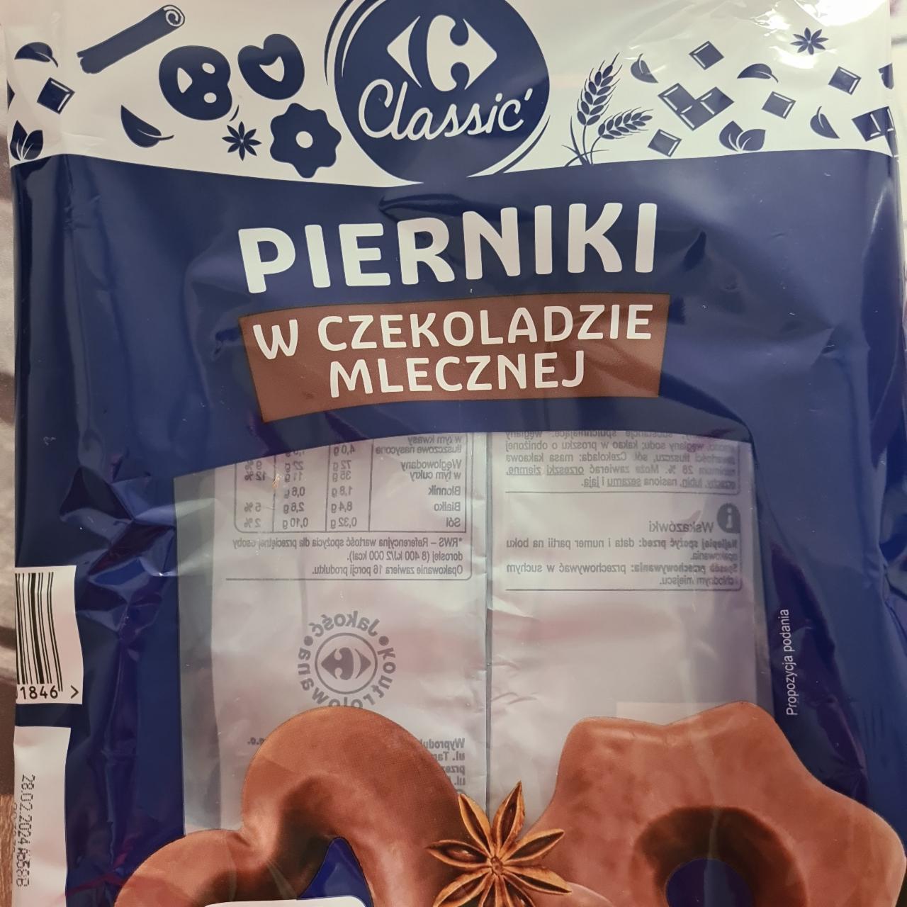 Zdjęcia - Pierniki w czekoladzie mlecznej Carrefour Classic