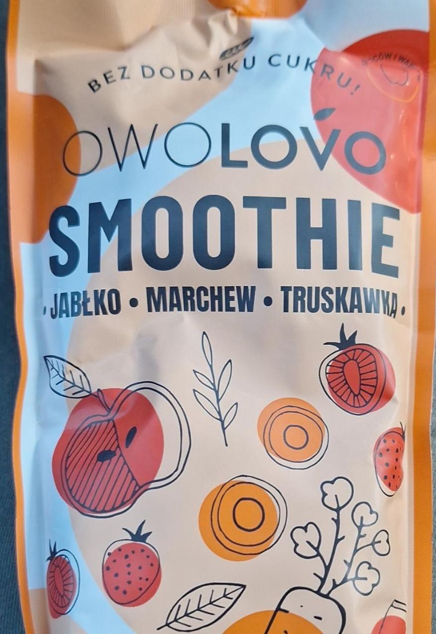 Zdjęcia - Smoothie jabłko marchew truskawka Owolovo