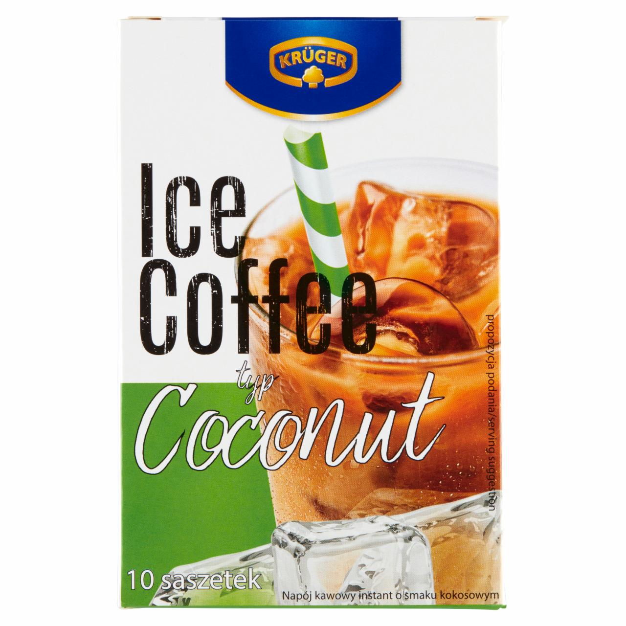 Zdjęcia - Krüger Napój kawowy instant typ Coconut 125 g (10 x 12,5 g)