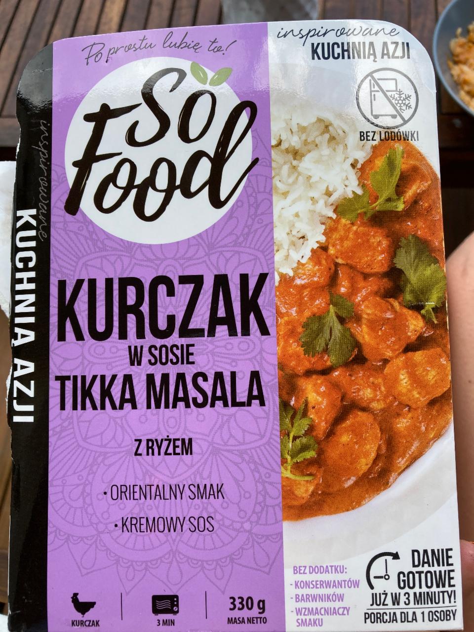 Zdjęcia - Kurczak w sosie Tikka Masala z ryżem So Food