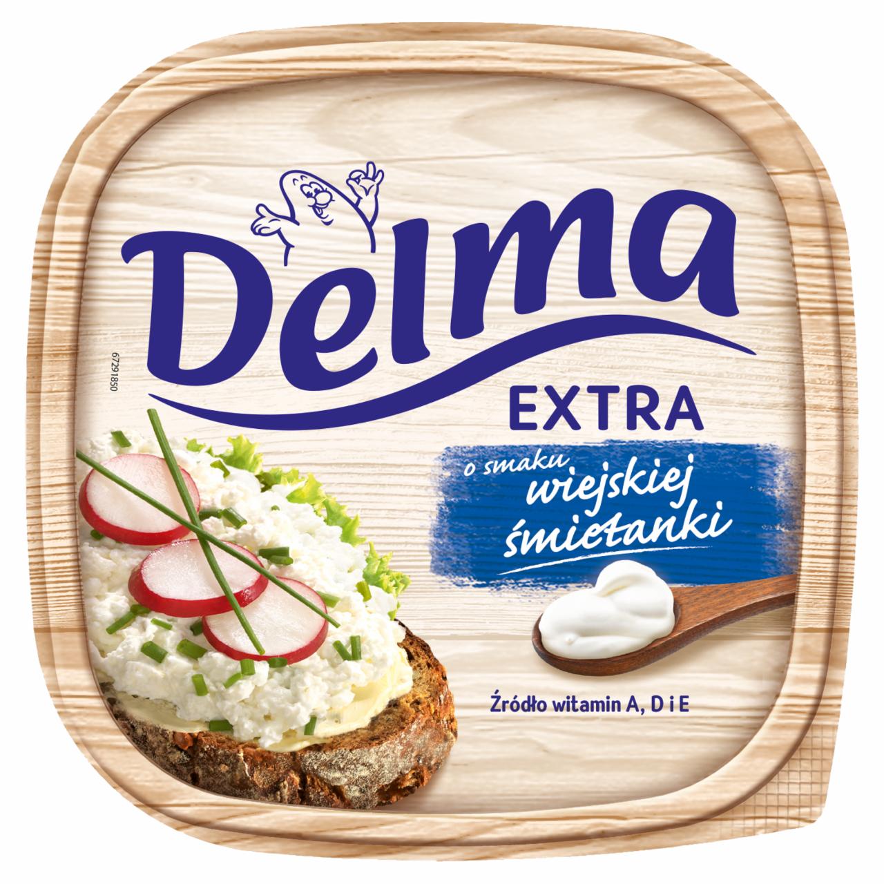 Zdjęcia - Delma Extra Margaryna o smaku wiejskiej śmietanki 450 g