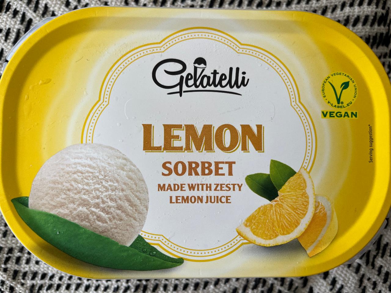 Zdjęcia - Lody lemon sorbet 1000ml Gelatelli