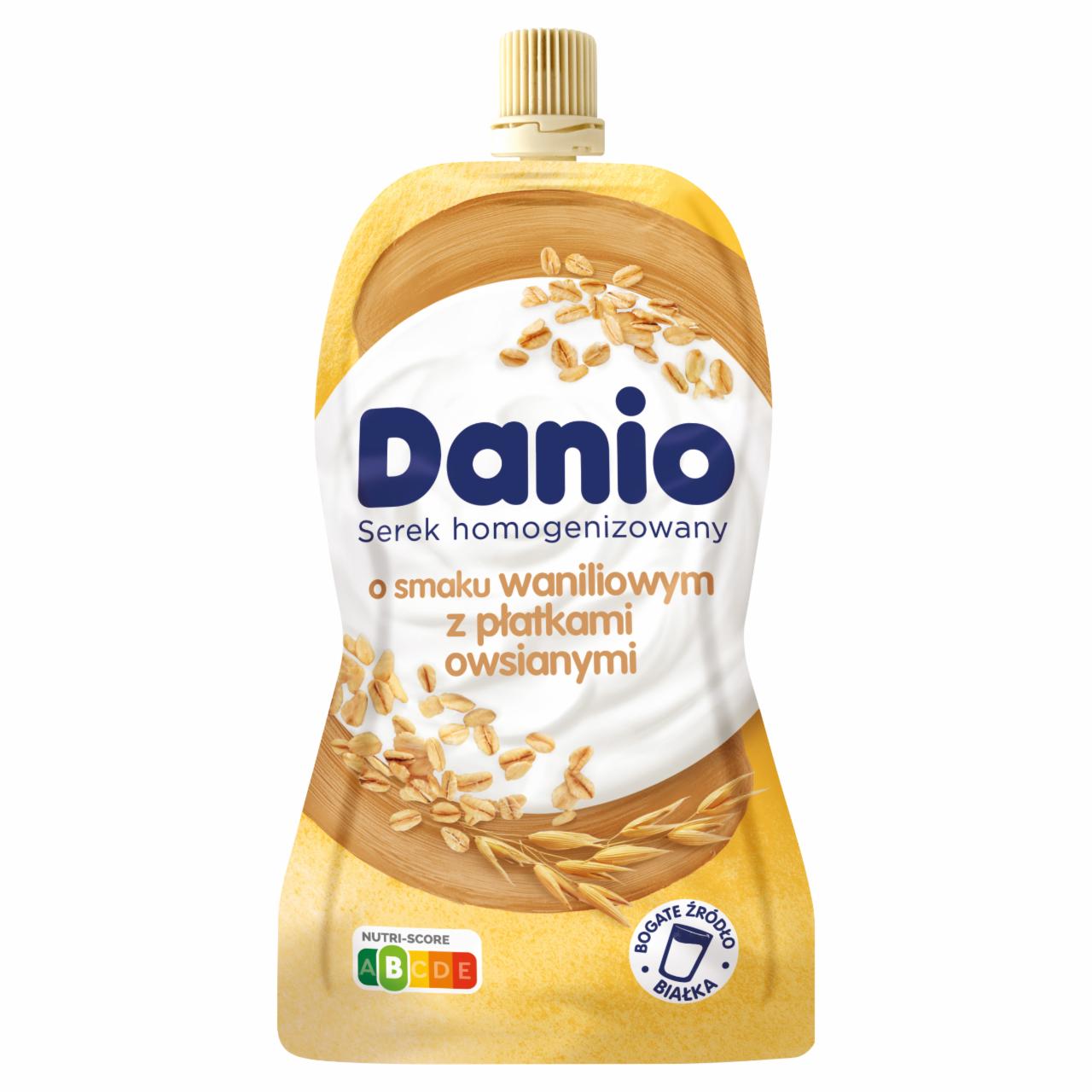 Zdjęcia - Danio Serek homogenizowany o smaku waniliowym z płatkami owsianymi 120 g