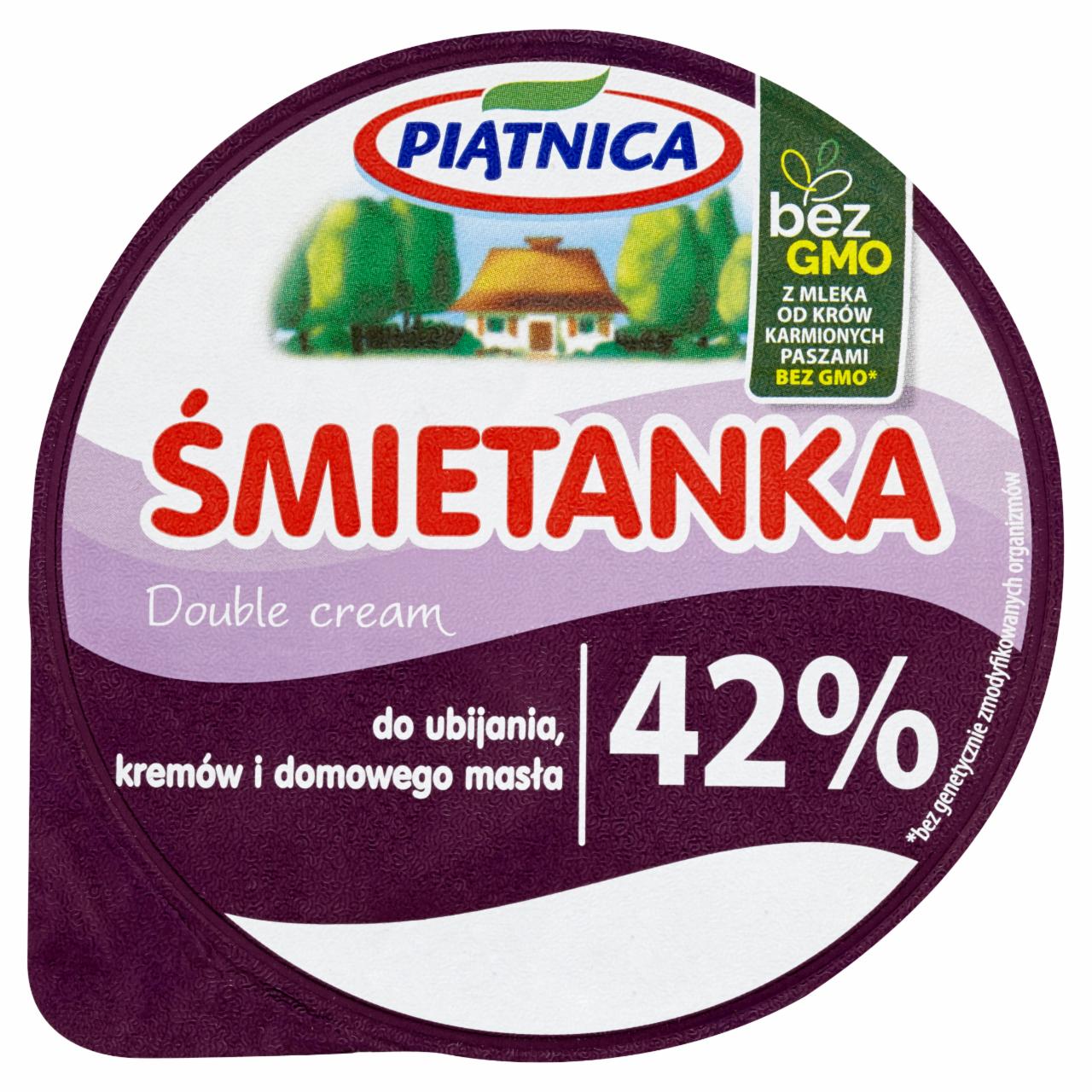 Zdjęcia - Piątnica Śmietanka do ubijania kremów i domowego masła 42% 200 ml