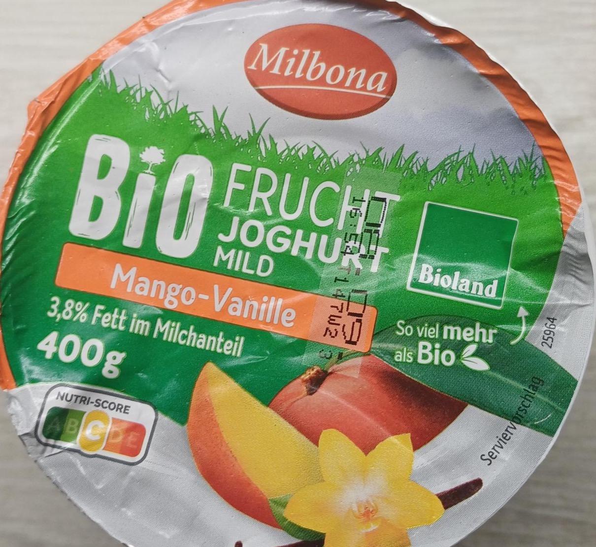 Zdjęcia - Bio frucht joghurt mild mango-vanille Milbona