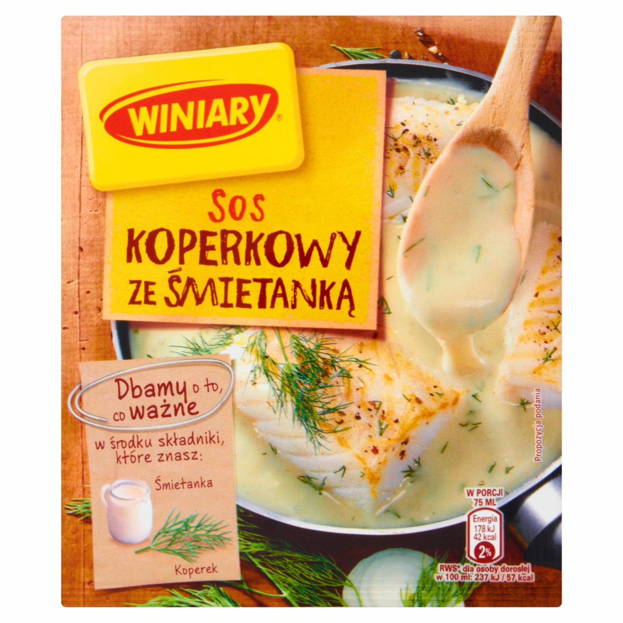 Zdjęcia - Sos śmietanowo koperkowy Winiary