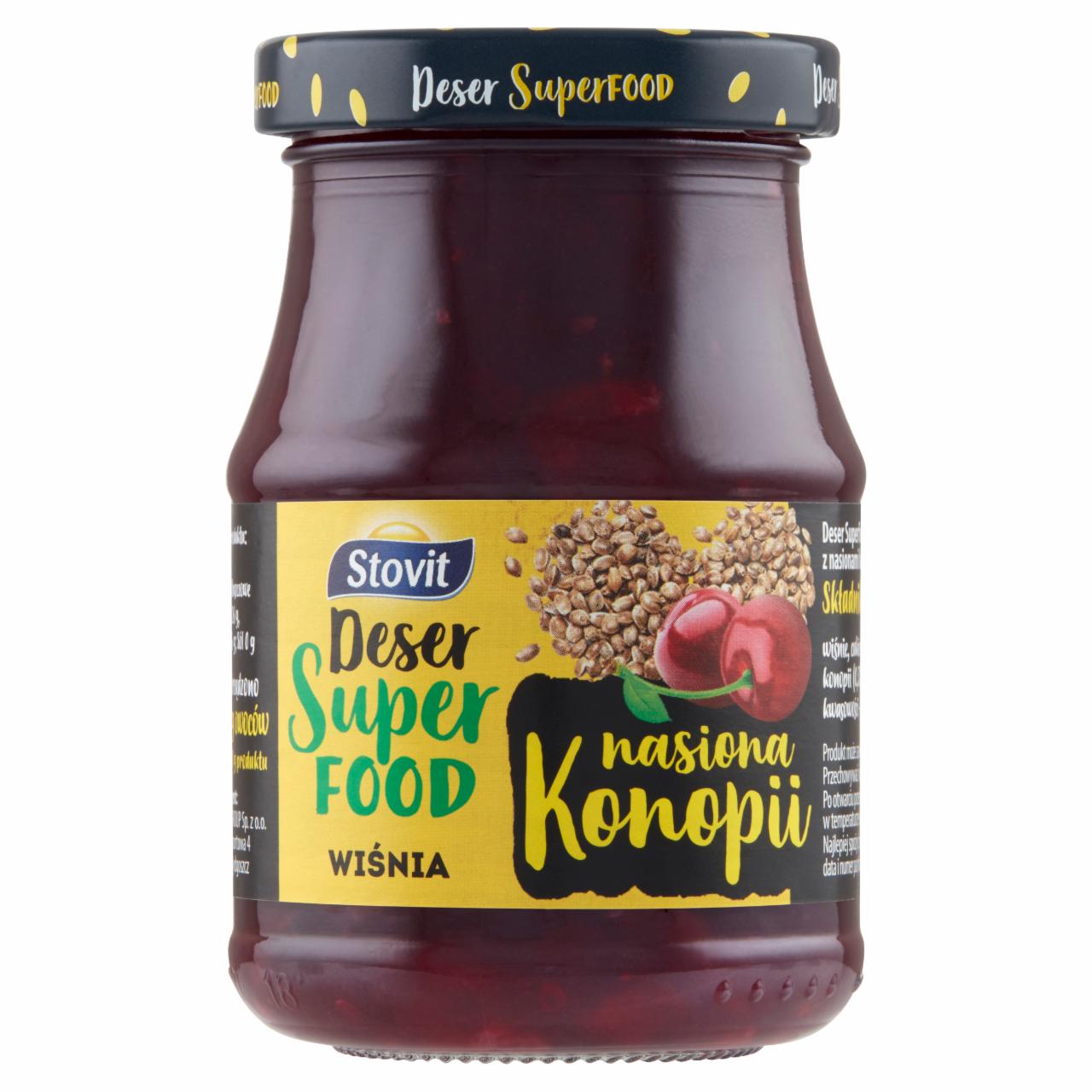 Zdjęcia - Stovit Deser Superfood wiśnia nasiona konopi 190 g