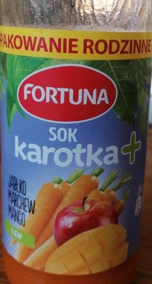 Zdjęcia - Sok karotka jabłko marchew mango Fortuna