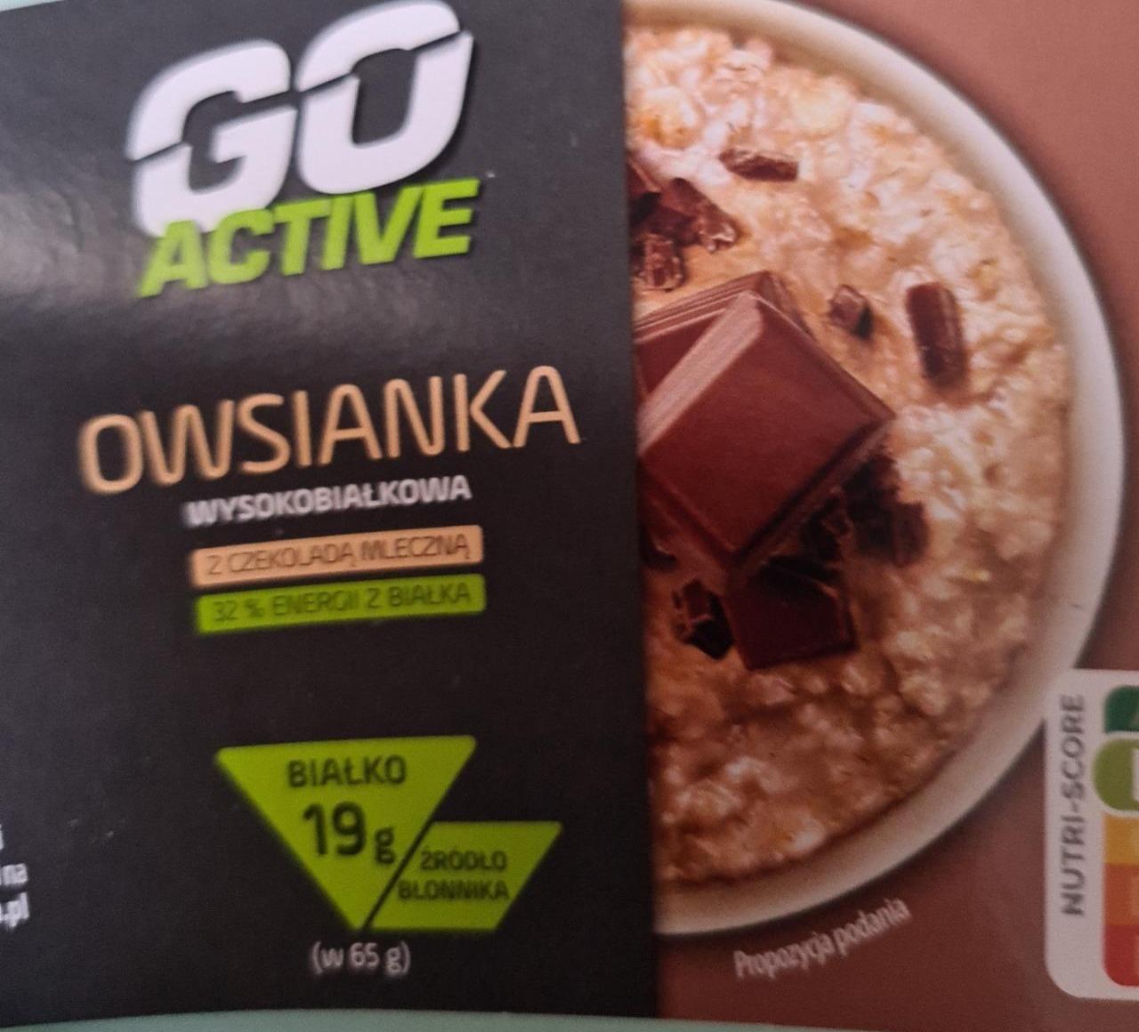 Zdjęcia - Owsianka wysokobiałkowa z czekoladą mleczną Go active