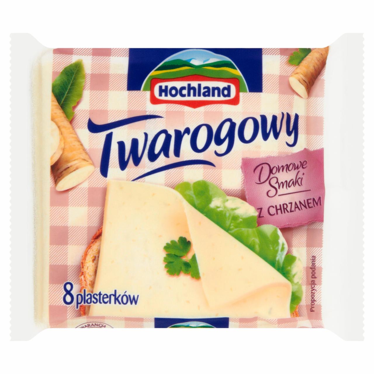 Zdjęcia - Hochland Twarogowy z chrzanem Ser 150 g (8 plasterków)