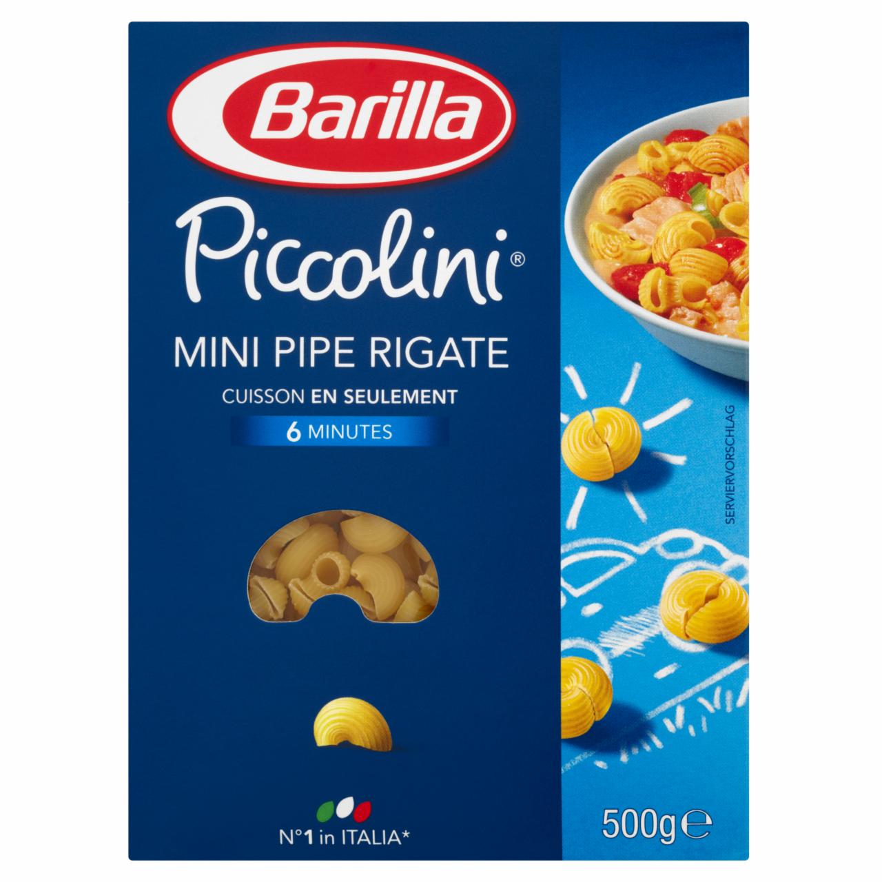 Zdjęcia - Makaron piccolini mini pipe rigate Barilla