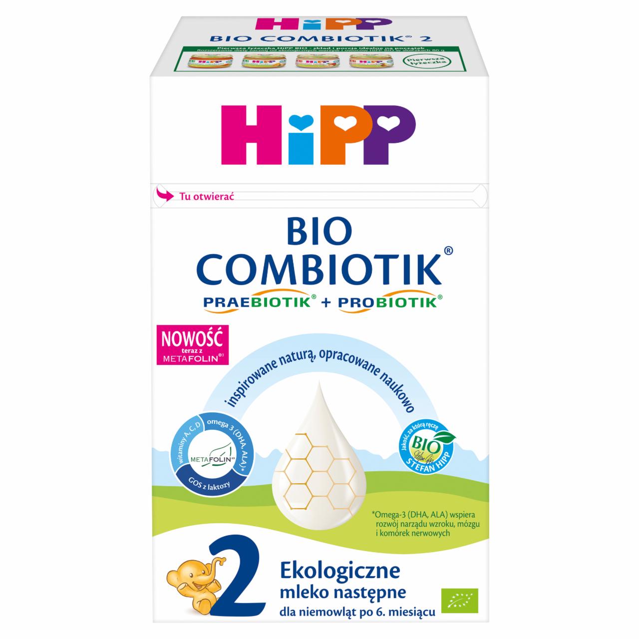 Zdjęcia - HiPP 2 BIO Combiotik Ekologiczne mleko następne dla niemowląt po 6. miesiącu 550 g