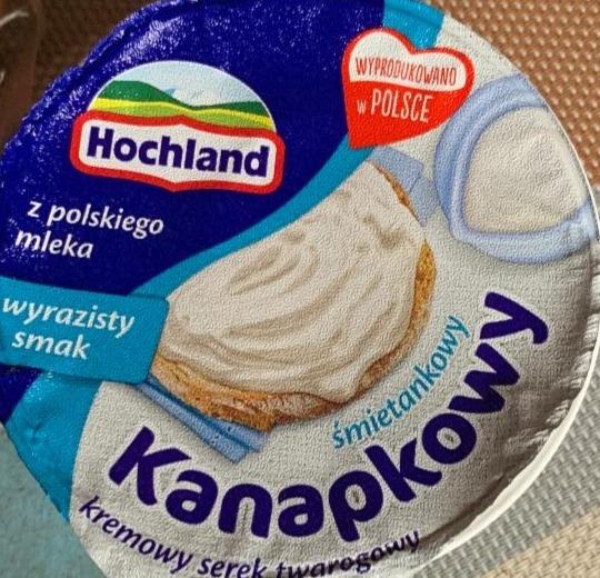 Zdjęcia - Hochland Kremowy serek twarogowy kanapkowy śmietankowy 130 g