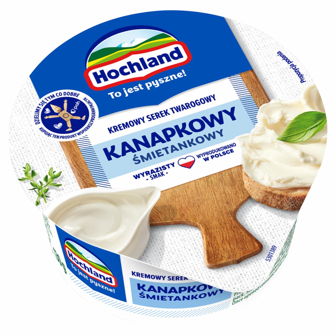 Zdjęcia - Hochland Kremowy serek twarogowy kanapkowy śmietankowy 130 g