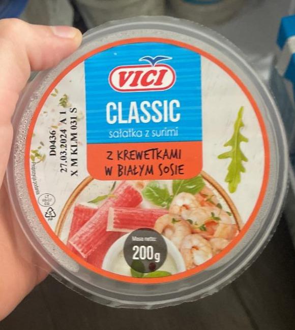 Zdjęcia - Sałatka z surimi z krewetkami w białym sosie VICI