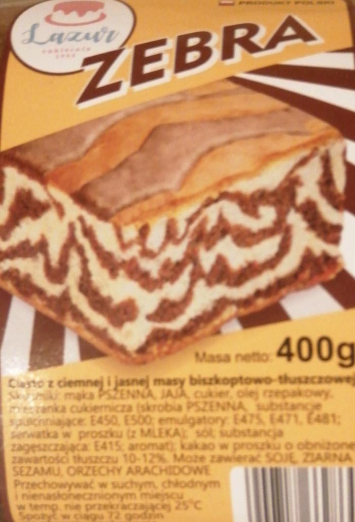 Zdjęcia - Ciasto zebra Lazur