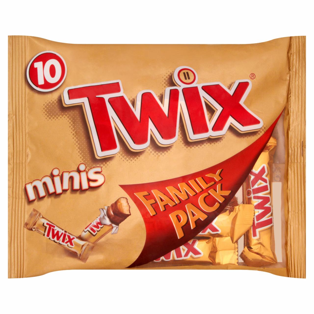 Zdjęcia - Twix Minis Batoniki z ciastkami i karmelem oblane czekoladą 200 g