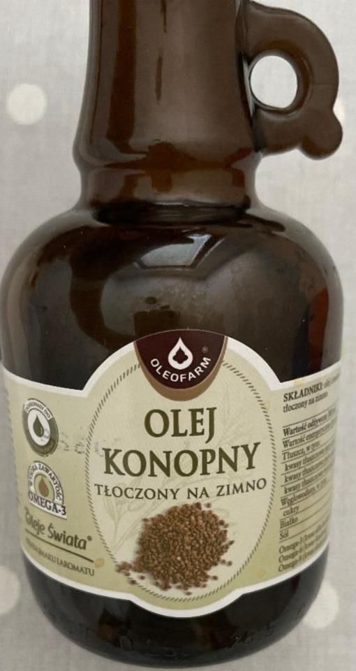 Zdjęcia - Oleofarm Olej konopny tłoczony na zimno 0,25 l