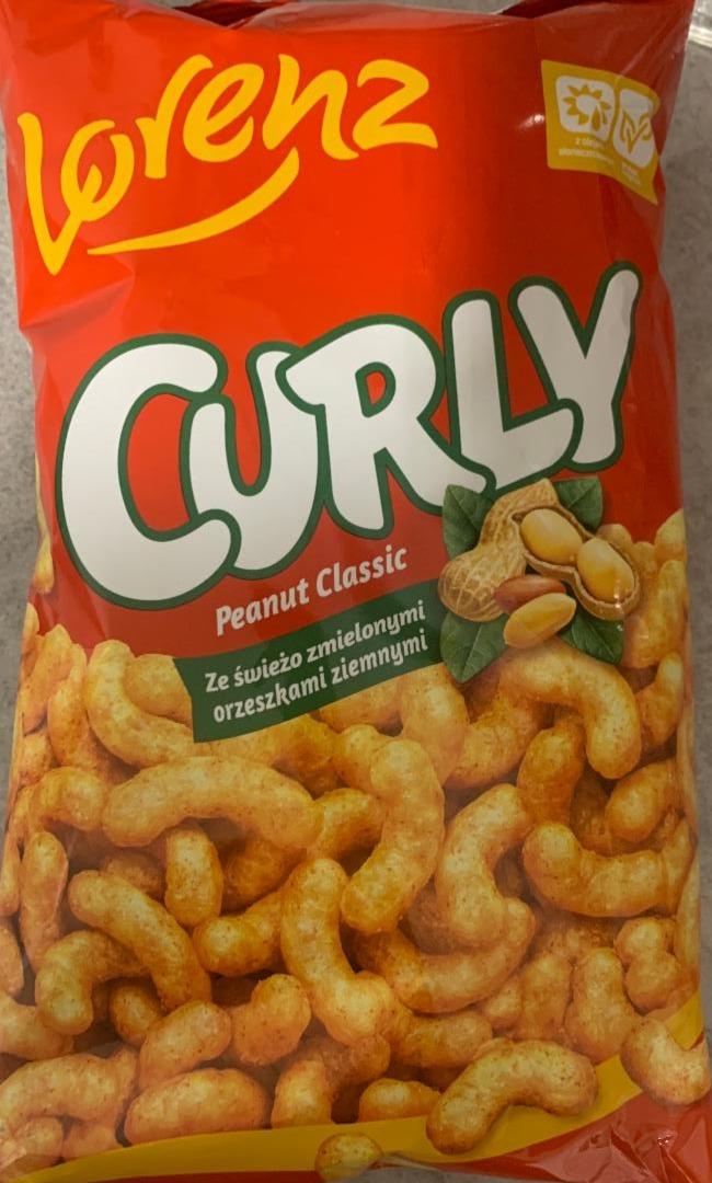 Zdjęcia - Curly Chrupki kukurydziane ze świeżo zmielonymi orzeszkami ziemnymi Lorenz