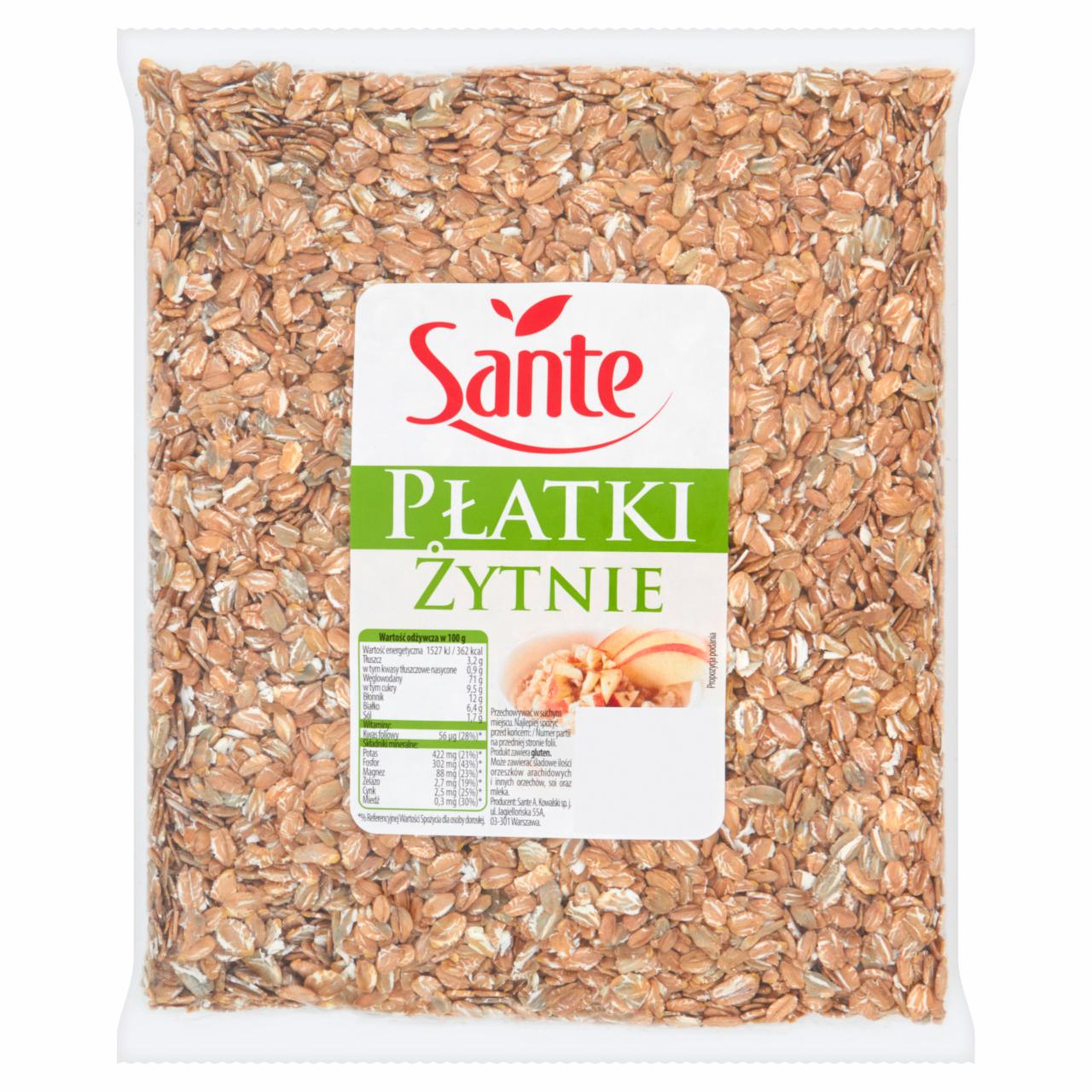 Zdjęcia - Sante Płatki żytnie 400 g