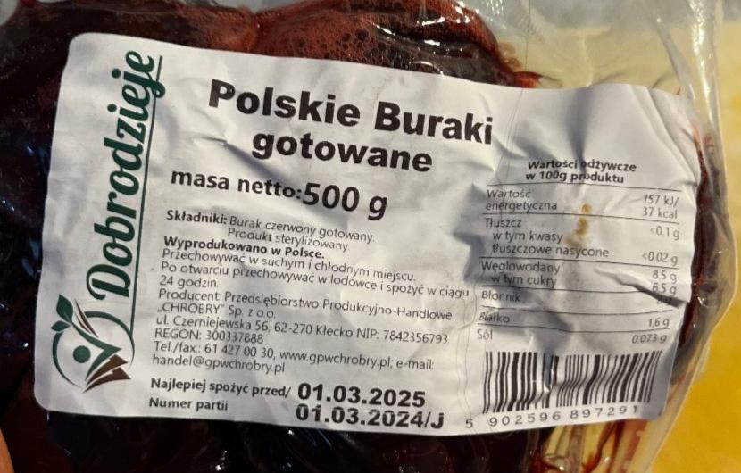 Zdjęcia - Polskie buraki gotowane Dobrodzieje