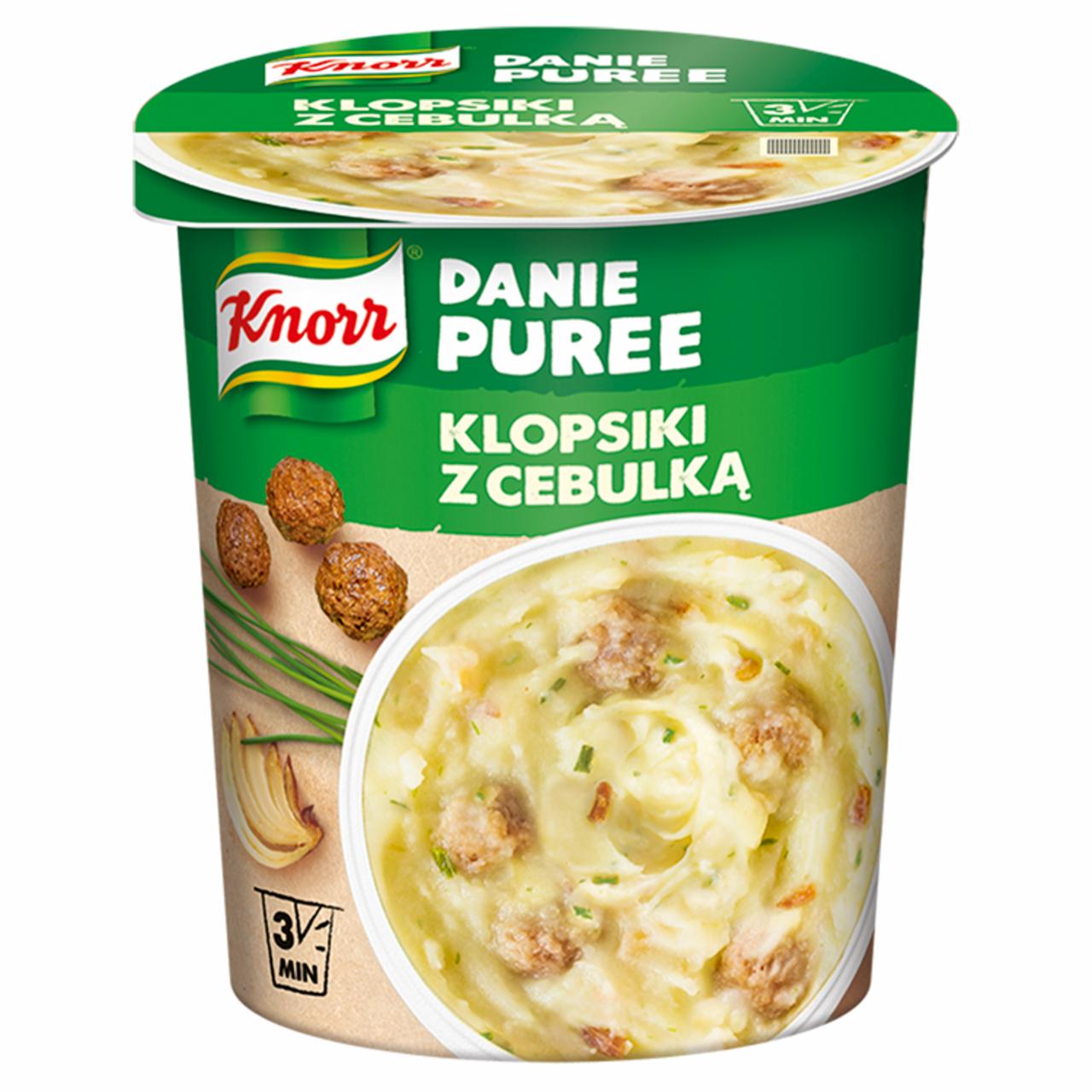 Zdjęcia - Danie puree klopsiki z cebulką Knorr