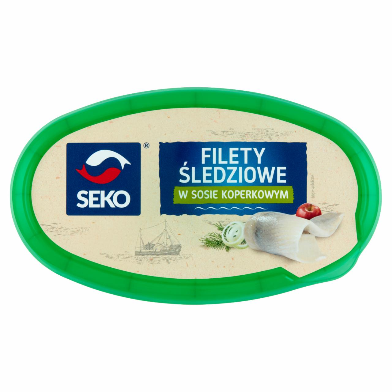 Zdjęcia - Seko Filety śledziowe w sosie koperkowym 250 g